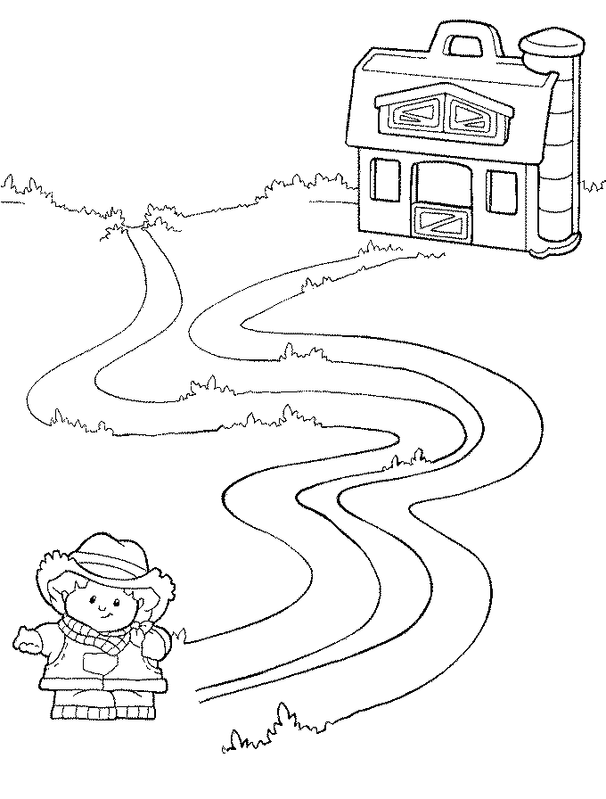 Kids-n-fun.com | Create personal coloring page of Little People